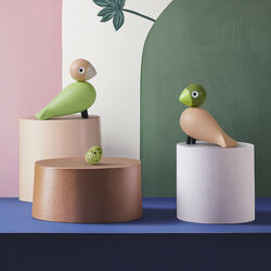 Turturduvor, ljusgrön/rosa, Kay Bojesen Denmark