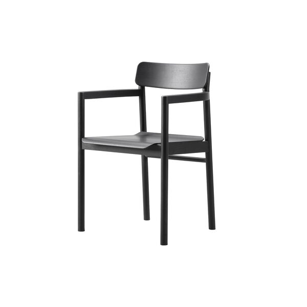 Post Chair, svart lackerad ek, Fredericia Furniture