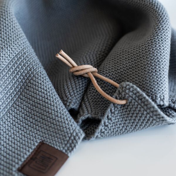 Stickad Handduk, spanish grey, By LOHN