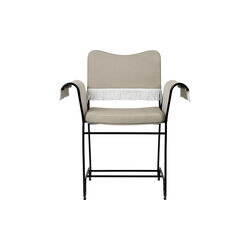 Tropique Dining Chair with Fringes, beige/classic black, GUBI
