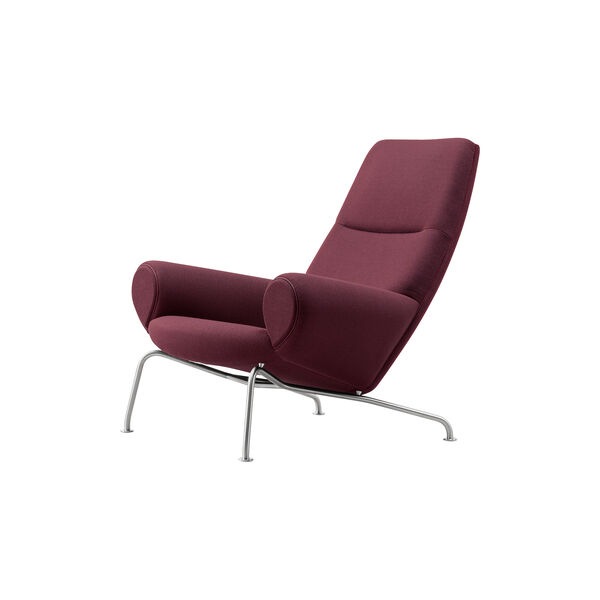 Wegner Queen Chair | Indian Red | F&aring;t&ouml;lj + Qttoman, Fredericia Furniture