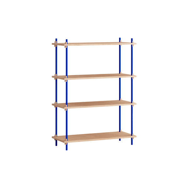 Shelving Classic Medium, oak/deep blue, MOEBE