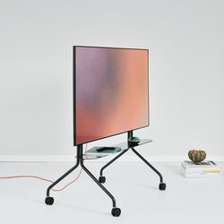 Pipe Shelf, charcoal, Pedestal