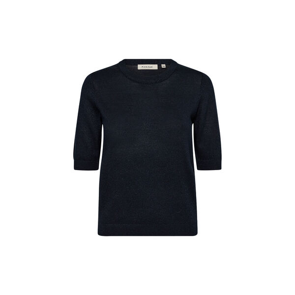 PD-Vigga SS Lurex Knit, deep navy blue, Pieszak