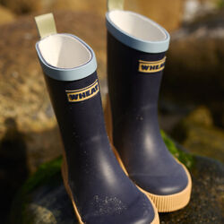 Rubber Boot Welly, navy, Wheat