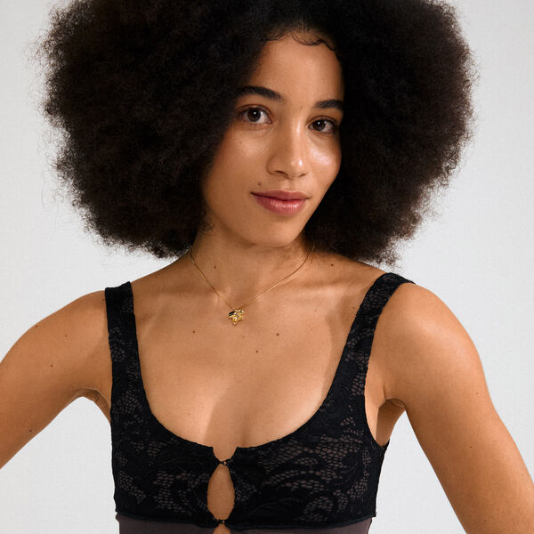 LUIS halsband, guldpl&auml;terat, Pilgrim