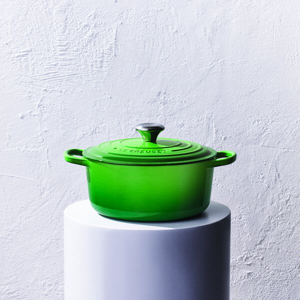 Signature gjutj&auml;rn rund gryta &Oslash; 20 cm, bamboo green, Le Creuset