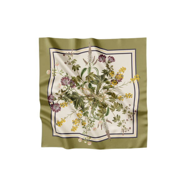 Green Flora sidenscarf, Flora Danica Denmark
