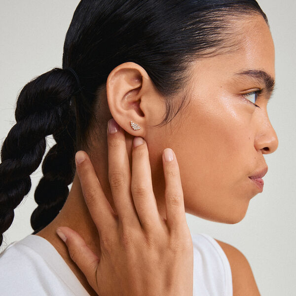 BERENIKE Studs, guldpl&auml;terat, Pilgrim