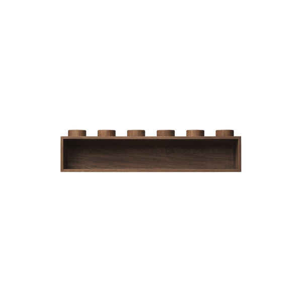 LEGO® 1x6 bokhylla, mörkbetsad ek LEGO® 1x6 bokhylla, mörkbetsad ek, Room Copenhagen