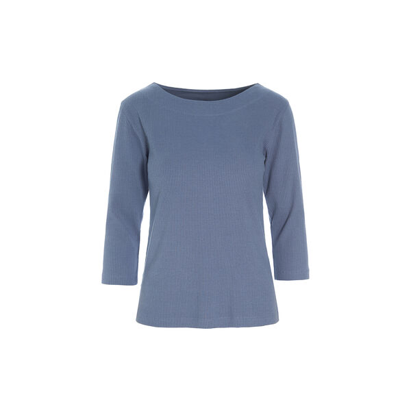 Naibu rib Topp med 3/4-ärmar, moonstone, BITTE KAI RAND