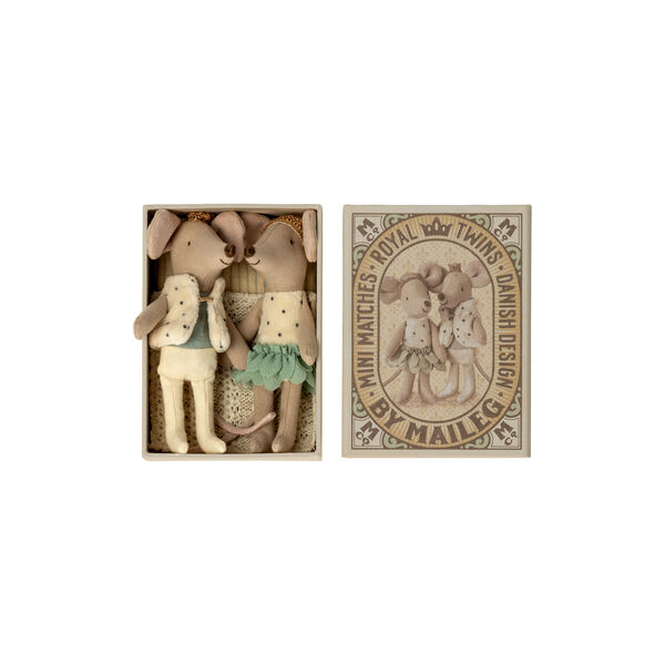 Lillasyster & lillebror royal Tvillingar i ask, Maileg