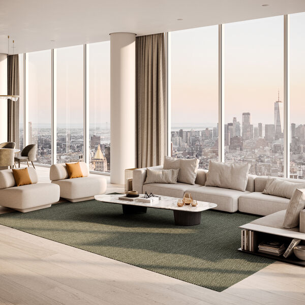 Goose Eye Icon XL Rug, timber green 735, Kasthall