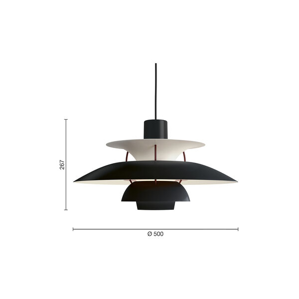 PH 5 Black Edition 2025 Pendant, Louis Poulsen