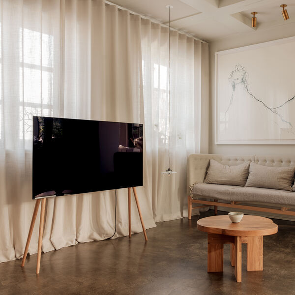 TV-stativ XL 55''-77'', oak, JALG
