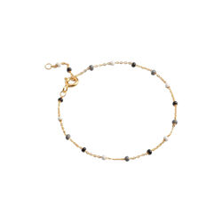 Lola Bracelet, gold/salt n' pepper, ENAMEL Copenhagen