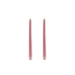 LED Taper Candle 25 cm, dusty rose, Uyuni Lighting