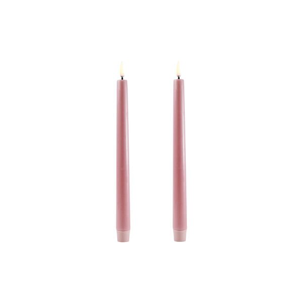 LED Taper Candle 25 cm, dusty rose, Uyuni Lighting