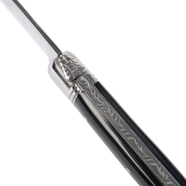 Stekkniv, svart horn Stekkniv, svart horn, Laguiole Tradition