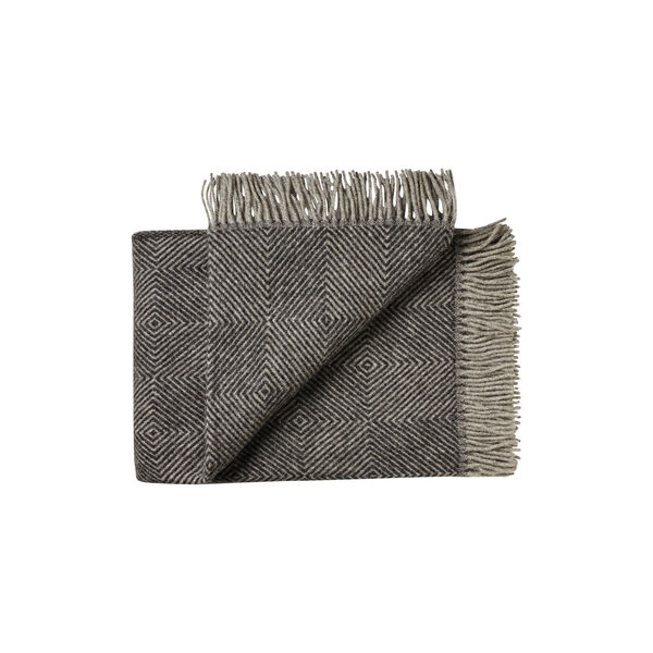 Fan&oslash; Throw, 00171 slate black, Silkeborg Uldspinderi