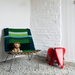 MIKKEL Baby Size Throw, green, Røros Tweed