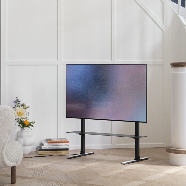 Straight Tall Stand, charcoal Straight Tall Stand, charcoal, Pedestal