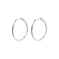 EANNA recycled stora hoops, silver-plated, Pilgrim