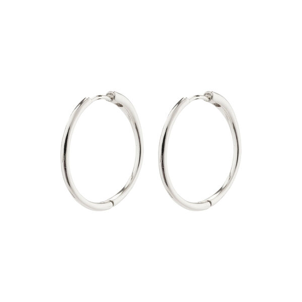 EANNA recycled stora hoops, silver-plated, Pilgrim