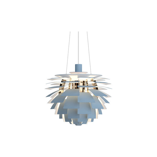 PH Artichoke, dusty blue/brass metallised, Louis Poulsen