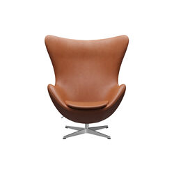 Ägget™ 3316 Loungestol, Grace walnut/satin brushed aluminium Ägget™ 3316 Loungestol, Grace walnut/satin brushed aluminium, Fritz Hansen