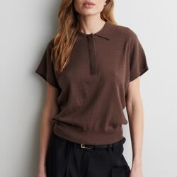 Claro Knit SS Polo, carafe, Second Female