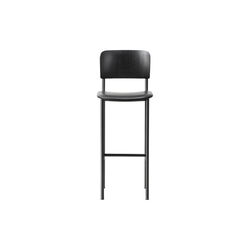 Plan Barstool Seat Upholstered, black lacquered ash/Omni 301 Plan Barstool Seat Upholstered, black lacquered ash/Omni 301, Fredericia Furniture