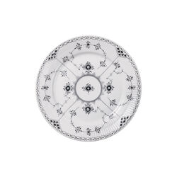 Black Fluted Half Lace tallrik &Oslash; 22 cm, Royal Copenhagen