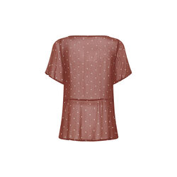 DusinePW Blouse, roasted russet dot print, Part Two