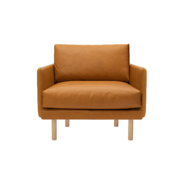 Emo Loungestol, Dakar Cognac/naturoljad ek, Bruunmunch Furniture