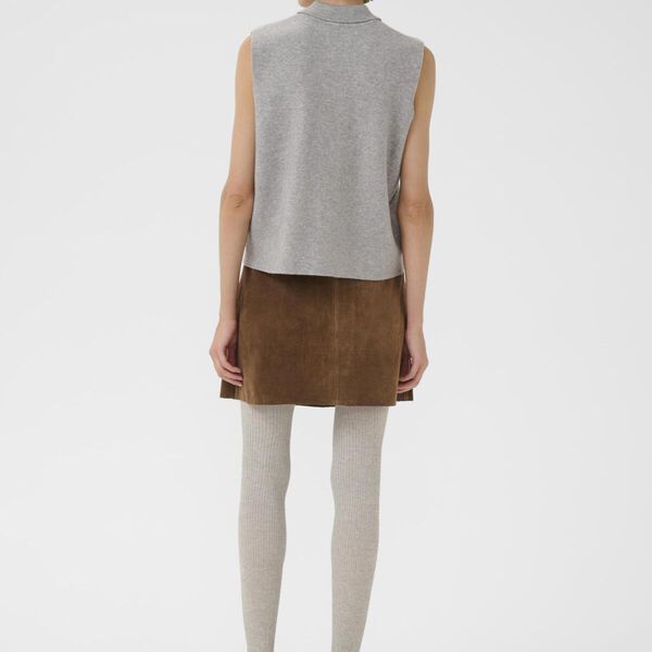 KBEbba Suede Skirt, partridge, Karen by Simonsen