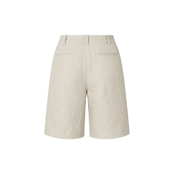 Galemd linen long shorts, beige melange, Modstr&ouml;m