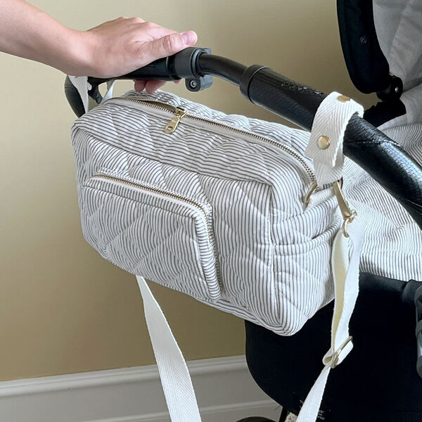 Liten skötväska, classic stripes blue, Cam Cam Copenhagen