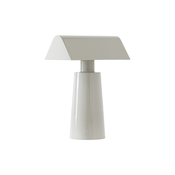 Caret MF1 Portable Table Lamp, silk grey, &Tradition