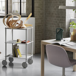 Flow Trolley 3-Layer, grey, Muuto