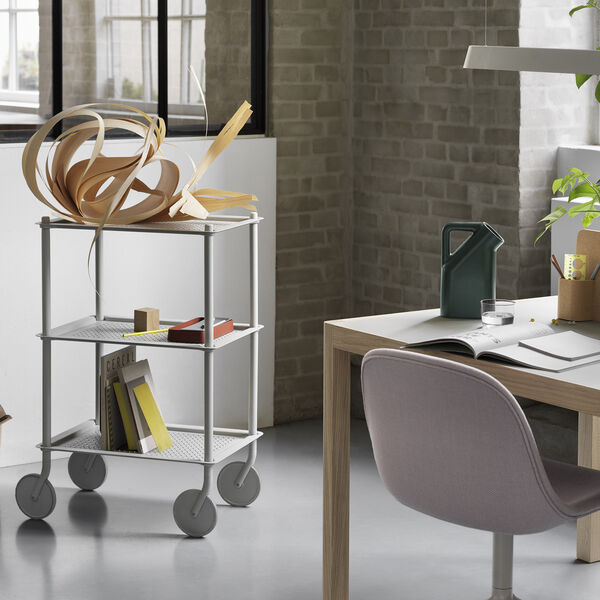 Flow Trolley 3-Layer, grey, Muuto