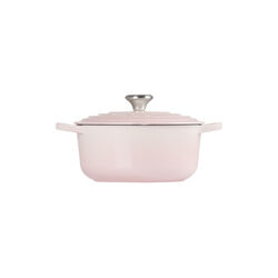 Signature rund gryta Ø 24 cm, shell pink, Le Creuset