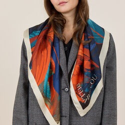 LEAF FALL Scarf, petrol, Bella Ballou