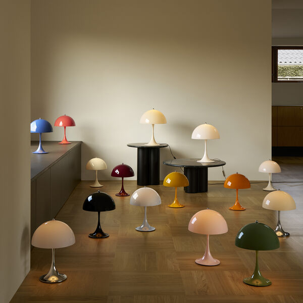 Panthella 250 Portable Table Lamp, opal white, Louis Poulsen