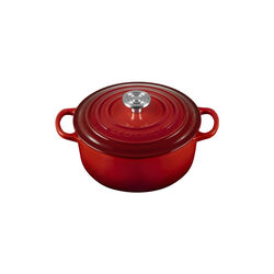 Signature gjutj&auml;rn rund gryta | 20 cm | Cerise, Le Creuset