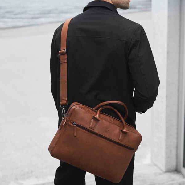 MasonMBG Laptop Bag, cognac, Markberg