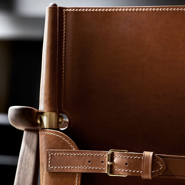 BM1106 J&auml;garstolen, oljad valn&ouml;t/cognac, Carl Hansen & S&oslash;n