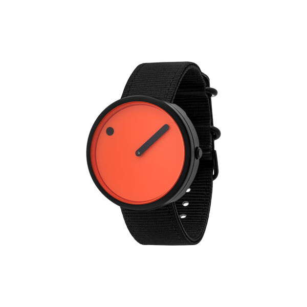 PICTO armbandsur, signal orange/matt black/manta ray black, PICTO