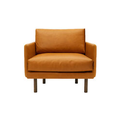 Emo Loungestol, SemiAni Cognac/r&ouml;kt ek, Bruunmunch Furniture