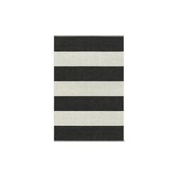 Wide Stripe Icon Rug, midnight black 554, Kasthall